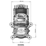 DLE 35RA Original GAS Gasoline / Petrol 35cc Engine for RC Airplane Model Parts DLE35RA DLE-35RA